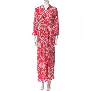 L’Agence Silk Long Shirt Dress XS